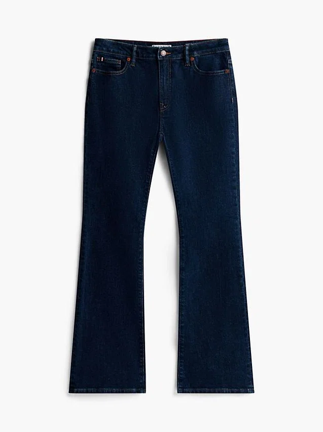 Vaqueros bootcut elásticos de talle medio Vaqueros bootcut elásticos de talle medio
