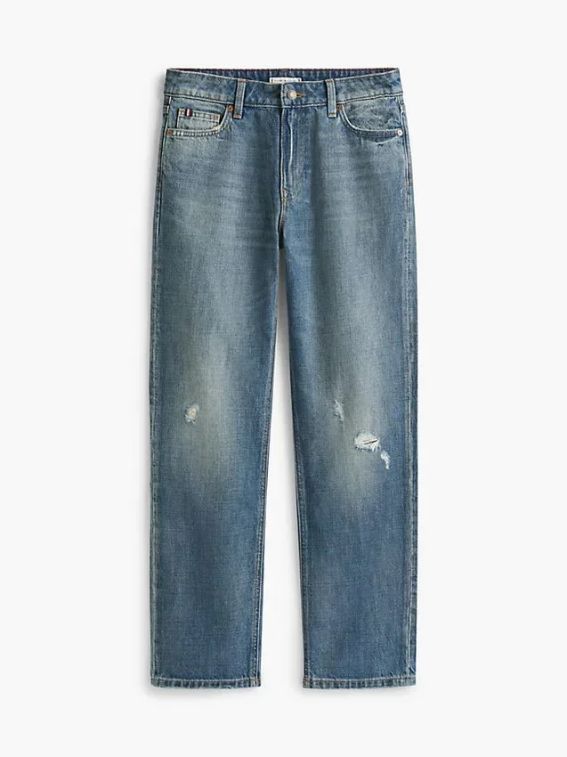 Vaqueros clásicos rectos de talle alto Vaqueros clásicos rectos de talle alto