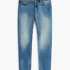 Vaqueros slim elásticos desgastados Vaqueros slim elásticos desgastados