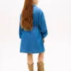 Vestido camisero de cambray para niña