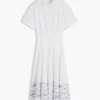 Vestido camisero de popelín de manga corta