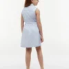 Vestido camisero sin mangas con cinturón para niña