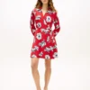 Vestido cruzado de crepé con estampado floral Vestido cruzado de crepé con estampado floral