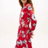 Vestido cruzado de crepé con estampado floral Vestido cruzado de crepé con estampado floral