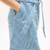 Vestido de denim a rayas para niña