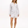 Vestido de dormir de popelín a rayas