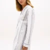 Vestido de dormir de popelín a rayas