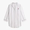 Vestido de dormir de popelín a rayas
