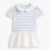Vestido de rayas para bebés