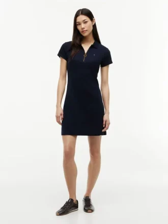 Vestido polo con cremallera
