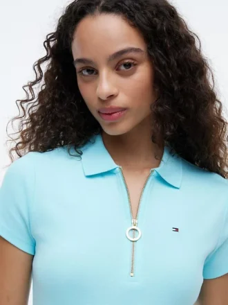 Vestido polo con cremallera