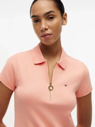 Vestido polo con cremallera