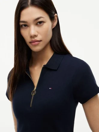 Vestido polo con cremallera