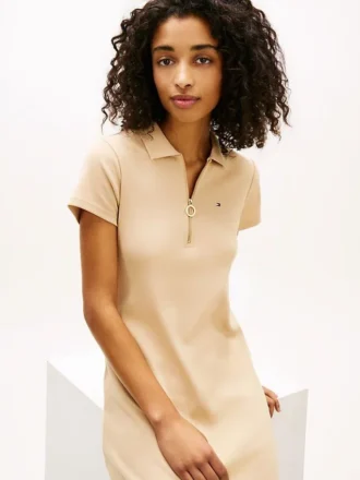 Vestido polo con cremallera