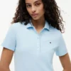 Vestido polo de algodón elástico de corte clásico