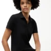 Vestido polo de algodón elástico de corte clásico