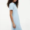 Vestido polo de algodón elástico de corte clásico