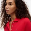 Vestido polo de algodón elástico de corte clásico
