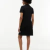 Vestido polo de algodón elástico de corte clásico