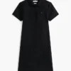 Vestido polo de algodón elástico de corte clásico