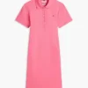 Vestido polo de algodón elástico de corte clásico