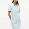 Vestido polo de piqué elástico a rayas Vestido polo de piqué elástico a rayas
