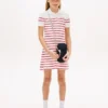 Vestido polo de rayas para niña