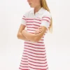 Vestido polo de rayas para niña