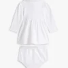 Vestido polo elástico de manga larga para bebés