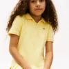 Vestido polo elástico plisado para niñas