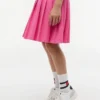 Vestido polo elástico plisado para niñas