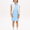 Vestido polo infantil con estampado floral integral