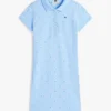 Vestido polo infantil con estampado floral integral