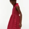 Vestido polo sin mangas a rayas para niña