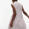 Vestido polo sin mangas a rayas para niña