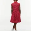 Vestido polo sin mangas a rayas para niña