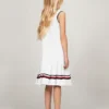 Vestido polo sin mangas con pliegues para niña