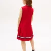 Vestido polo sin mangas con pliegues para niña