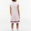 Vestido polo sin mangas con pliegues para niña