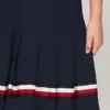 Vestido polo sin mangas con pliegues para niña