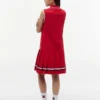 Vestido polo sin mangas con pliegues para niña