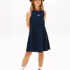 Vestido sin mangas con logotipo de bandera ondulada para niña