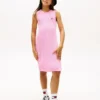 Vestido sin mangas de ganchillo para niña