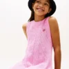 Vestido sin mangas de ganchillo para niña