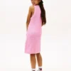 Vestido sin mangas de ganchillo para niña