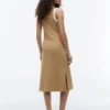 Vestido sin mangas de punto acanalado Vestido sin mangas de punto acanalado