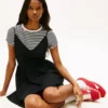 Vestido skater de mezcla de lino de Tommy Jeans Vestido skater de mezcla de lino de Tommy Jeans