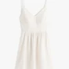 Vestido skater de mezcla de lino de Tommy Jeans Vestido skater de mezcla de lino de Tommy Jeans