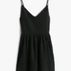 Vestido skater de mezcla de lino de Tommy Jeans Vestido skater de mezcla de lino de Tommy Jeans