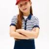 Vestido skater de polo elástico para niña